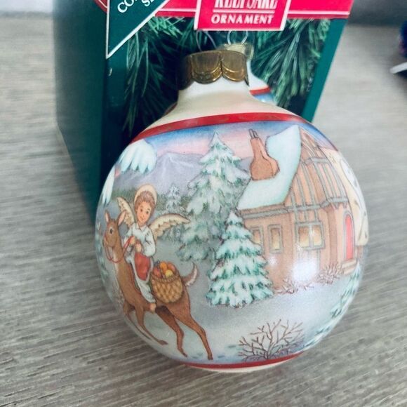 Hallmark Vintage The Gift Bringers Christkindl Christmas Ball Ornament - Picture 3 of 5